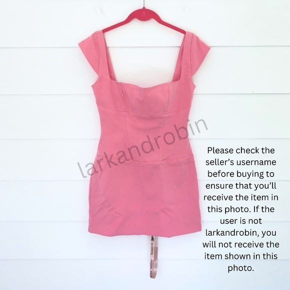 NEW House of CB Leonida Dress Dianthus Medium - Picture 13 of 17